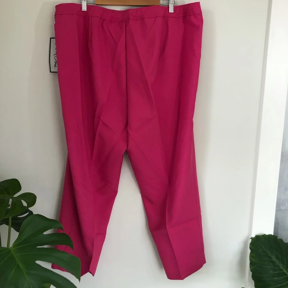 Roaman’s pleated straight leg ankle pant Bend Over - Picture 6 of 6